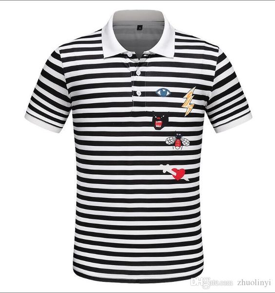 

spring/summer 2019 new designer brand european and american lapel business men polo- size m-3xl- - welcome to buy -a52