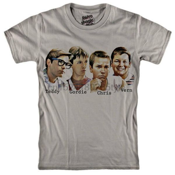 

stand by me t-shirt movie river phoenix stephen king rob reiner will wheaton 86, White;black