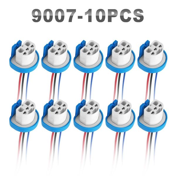

jgaut 10 pieces h1 h7 h13 h8 h9 h11 9007 auto wires connector of daytime running lights led wiring harness high quality