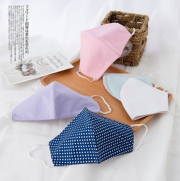 

fashion cotton face mask men women anti-dust breathable masks spring summer thin mouth-muffle design face mask 6 colors 2020 gifts, Blue