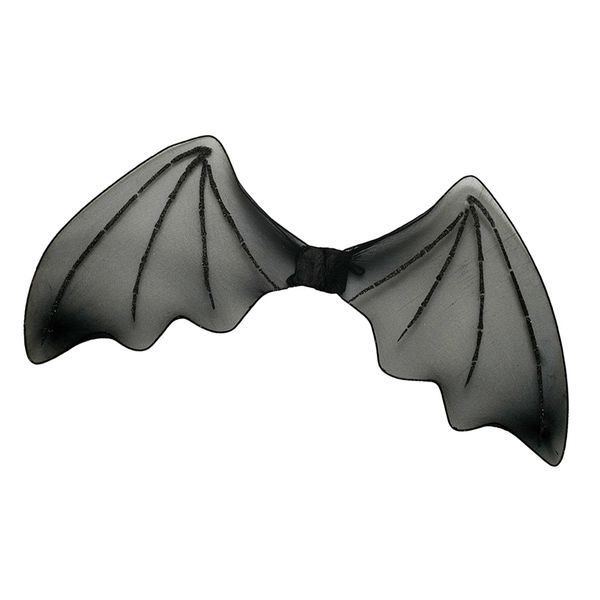 

children glitter black bat wings fancy dress costume, Blue