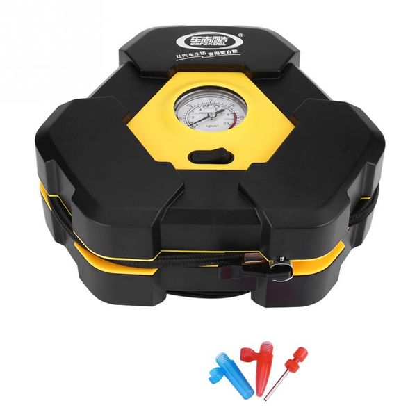 

12v car electric air compressor tire inflator pump air compressor with needle indicator for cars portable tire inflator pump