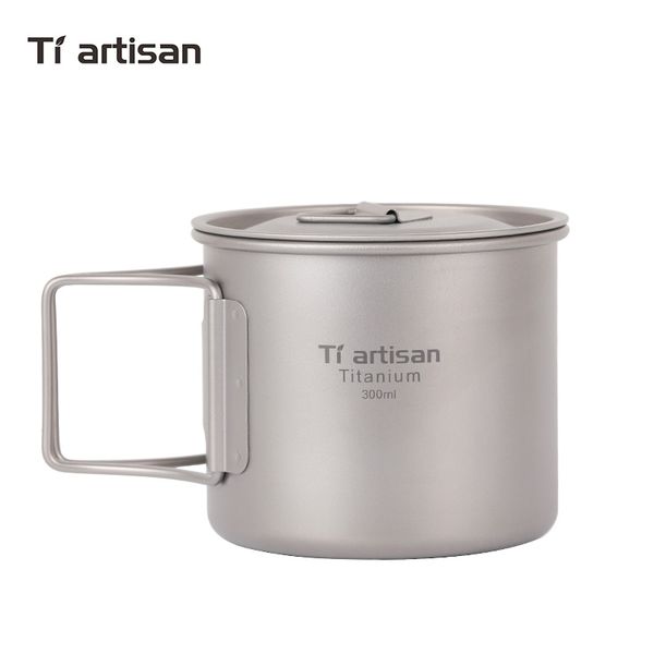 

titanium outdoor pure titanium cup metal water cup drinking water with 300ml mug coffee mug