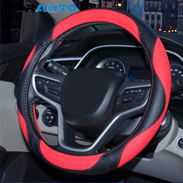 

forauto car steering wheel cover anti-slip auto steering- wheel cover protective decoration universal breathable suitable 38cm
