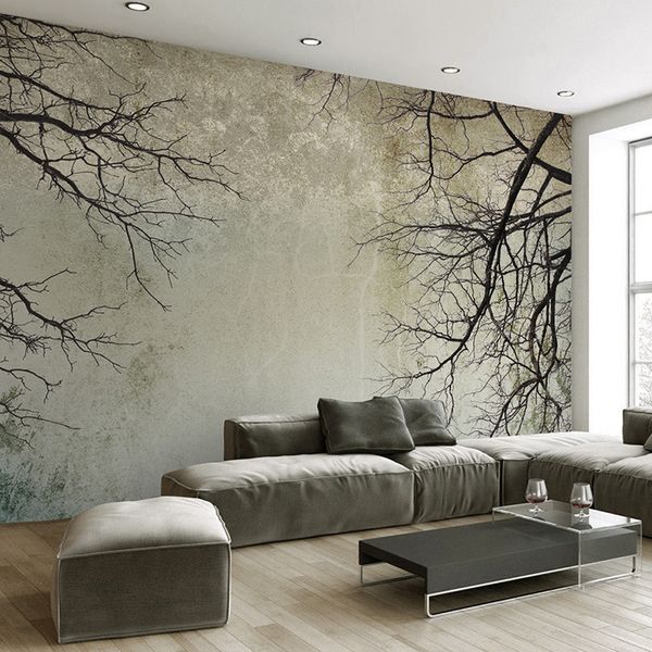 

3d обои creative аннотация home decor nordic стиль ветви деревьев sky papel де parede обои mural обои