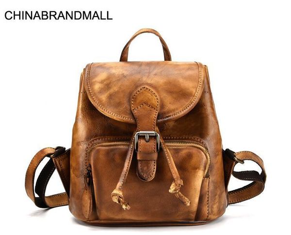 

натуральная кожа коровы кожа марочные женщин случайный рюкзак высокое качество