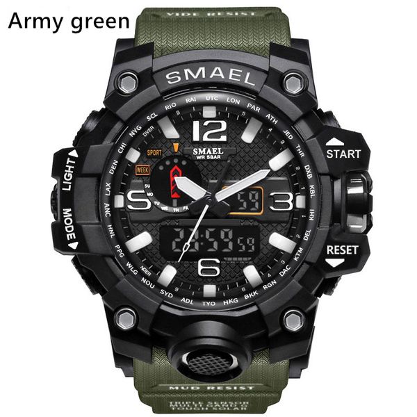 Nuovi orologi sportivi da uomo smael relogio, orologio da polso cronografo a LED, orologio militare, orologio digitale, buon regalo per uomo ragazzo, dropship