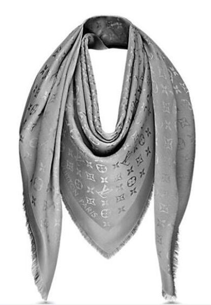 

factory sell celebrity design classic wool cashmere check scarf wrap shawl letter printing scarves large square 140*140cm silver, Tan;black