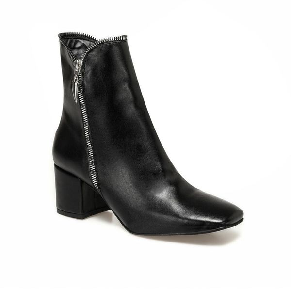 

serono black female high-heeled boots butigo