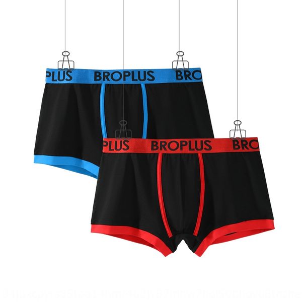

sgigj brother contrast color large size men plus fat extra boxer pants loose cotton antibacterial tide fat single boxer underwear underwear, Black;white