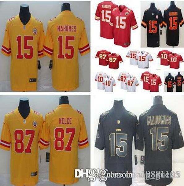 

Men 039 women kid youth kan a city jer ey chief 15 patrick mahome ii 10 tyreek hill 87 travi kelce yellow inverted legend jer ey