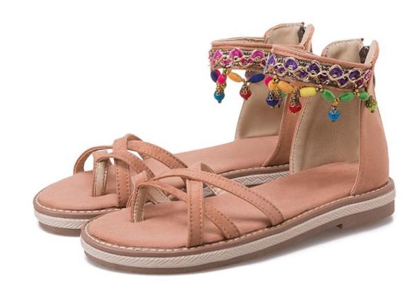

2019 women's sandals in summer with new style flat bottom @76, Black