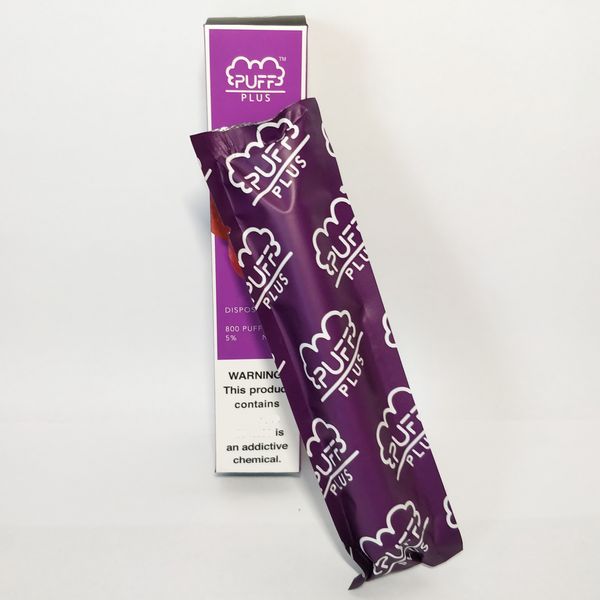 

Слоеное Plus Батончики Предварительно заполненные 5% Disposables Бобы System Devices Vape Pen 3,2 мл Палочки с 800+ пуфы Хиты 550mAh батареи VS Hyppe Ezzy