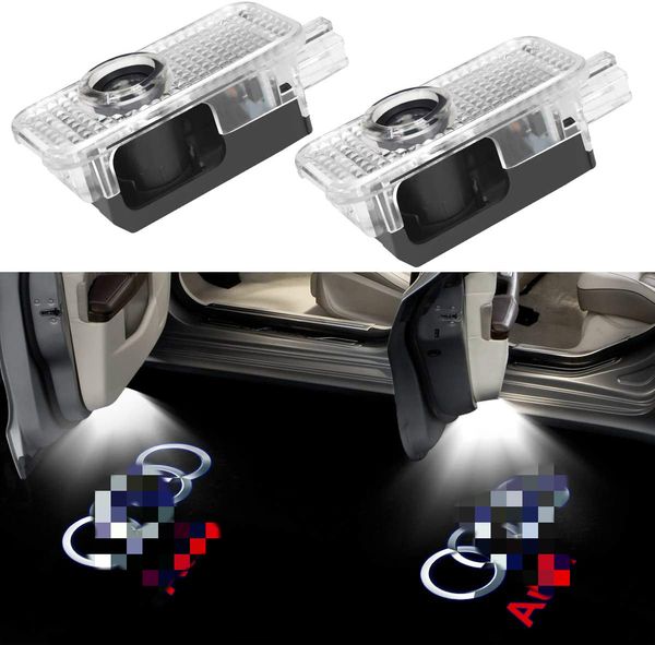 

car door led logo light laser projector lights ghost shadow welcome lamp easy installation for audi a1 a3 a4 a5 a6 a7 a8 q3 q7 r8 rs tt s