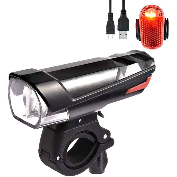 

new bicycle cycling light usb charging mtb road bike headlight waterproof led front lamp