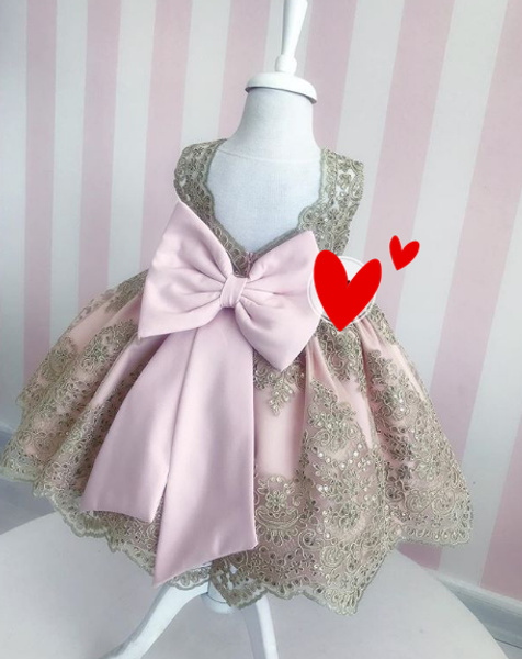 

lace pink communication dresses girls celebration dresses christening gowns big bow back lace dress pink color, Red;yellow