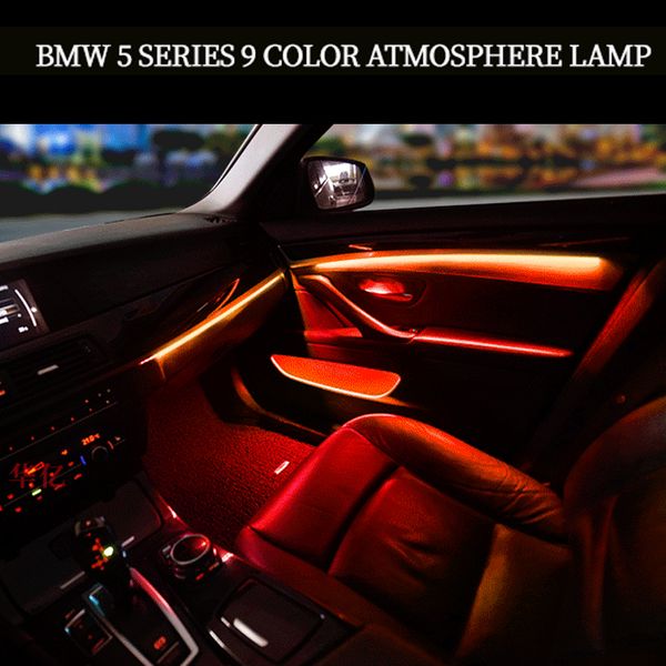 2019 Four Interior Doors Panel Control Led Decorative Trims Lights Atmosphere Light With 3 For Bmw 5 Series F10 F11 F18 F15 14 18 From Carledlamp