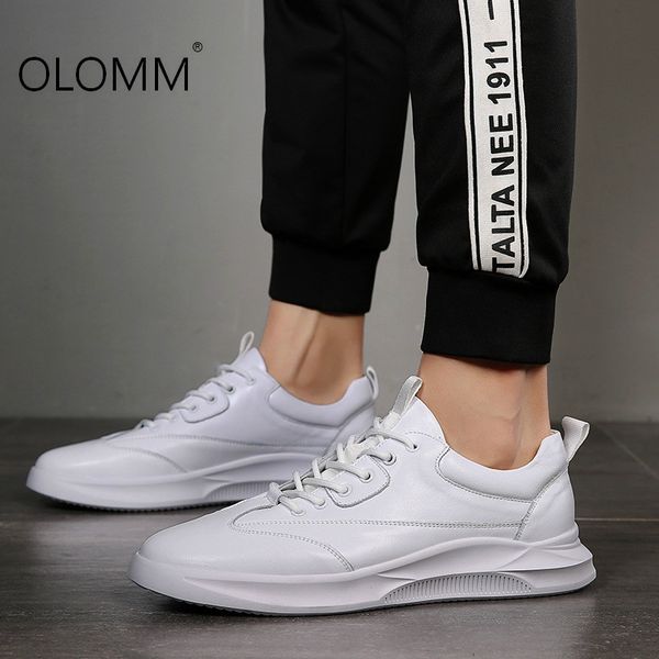 

men's sports trend autumn 2019 new shoes increased casual shoes sneakers mens loafers, Black