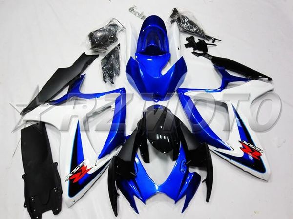 

4 gifts new abs motorcycle full fairings set fit for suzuki gsx-r600 gsx-r750 600 750 k6 gsxr 2006 2007 06 07 custom blue