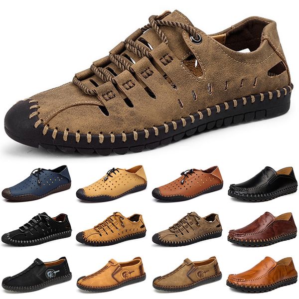 

2020 designer luxury men casual shoes black loafers flat suede leather slip on fashion breathable mens trainers sneakers size 38-45 color17