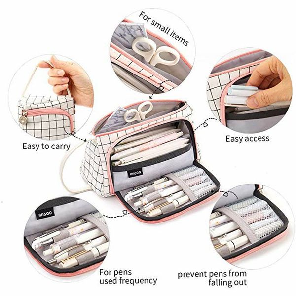 

new super pencil case kawaii large capacity pencilcase school pen case supplies pencil bag school box pencils pouch stationery