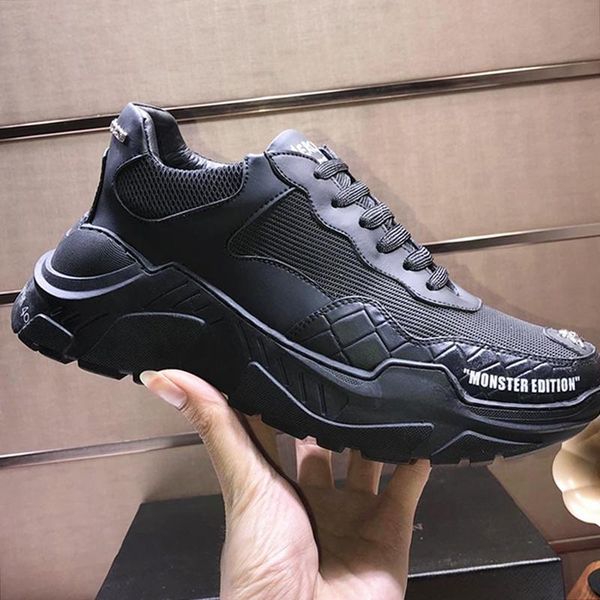 

designer philipp plein shoes for men s shoes vintage lace -up sneakers comfortable outdoor walking luxury breathable