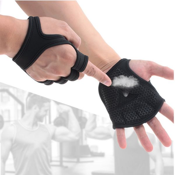

gym fitness gloves multi purpose anti slip bodybuilding workout power weight lifting training gloves dumbbell grips, Black