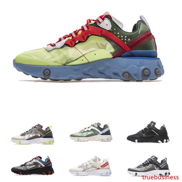 

2019 react element 87 undercover running shoes men womens sports running sneakers designer shoes with szie 36-46