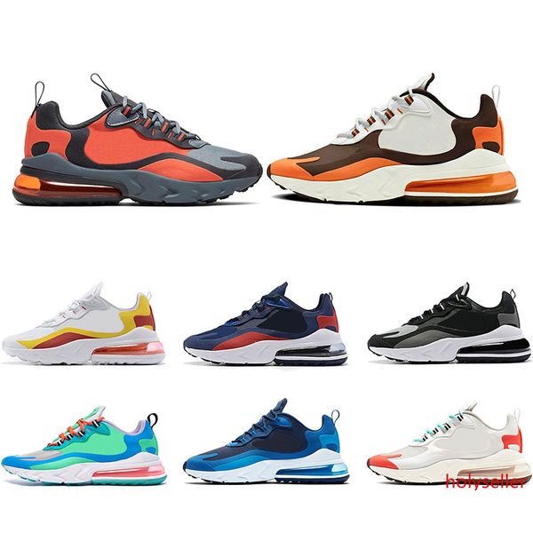 

2020 new arrival react men women running shoes chassures bauhaus optical orange white black mens trainers sports sneakers zapatos size 36-47