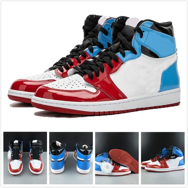 

1s high og fearless basketball shoes designer sneakers real leather fashion sport shoes chicago blu chill casual trainers
