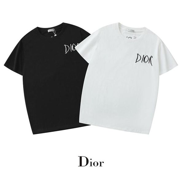 

Womens Mens 2019 New Fashion T Shirt with Letter Print модный дизайнер dior Top Tees с коротким рукавом повседневная футболка S-2XL