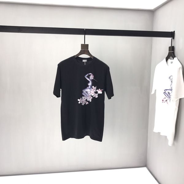 

Футболки 2019 Лето с коротким рукавом с круглым вырезом Роботы сакура буквы Тонкая