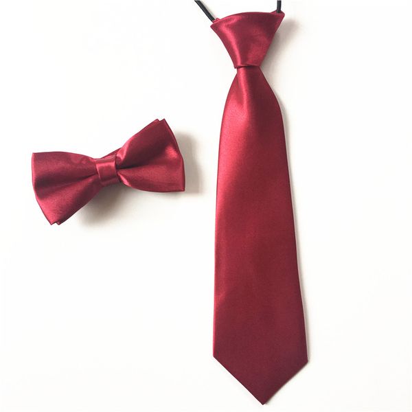 

10 цветов дети дети мальчик bow tie формальные классический solid color боути галстуки set party kid tie конфеты красочные ettz001, Black;gray