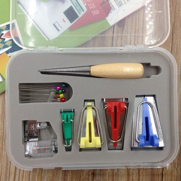 

fabric bias tape maker tool 6mm 12mm 18mm 25mm fabric sewing quilting bias binding maker sewing accessories, Black