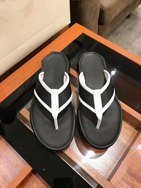 2019 мужчины кожаные тапочки черный пляж вьетнамки летние сандалии классический стиль удобные здоровые бесплатная доставка