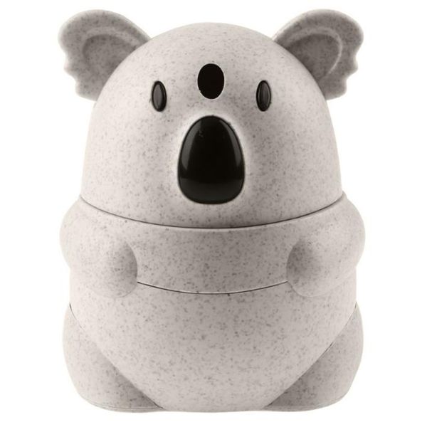 

wheat straw cartoon koala toothpick holder box hand press automatic toothpick cans base room decorate toothpicks case