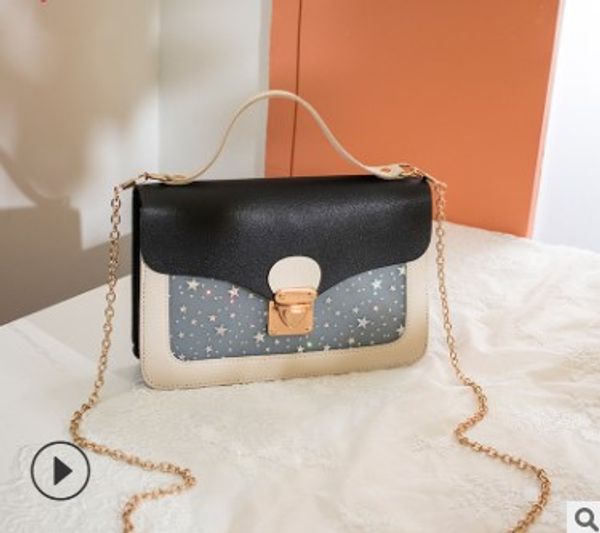

women mini small square pack shoulder bag star sequin messenger crossbody bag clutch wallet handbags sac