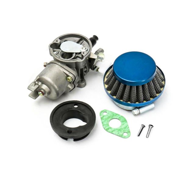 

carburetor air filter assembly blue for 43cc 47cc 49cc mini moto atv dirt for pocket bike metal and plastic