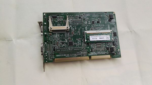 

original ipc board pca-6773 rev:a1 isa slot industrial motherboard half-size cpu card picmg1.0 bus sbc with cpu ram lan