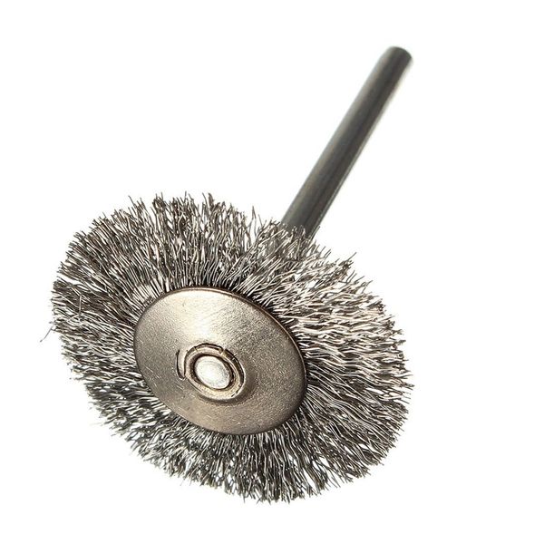 

10 pcs stainless steel wire brushes disc brush round brush 25mm diameter for dremel