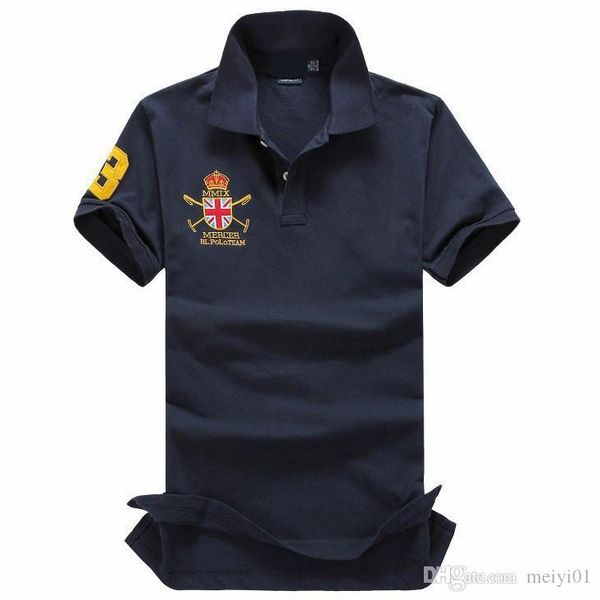 

for men designer polo shirt classic brand design mens cotton double buckle horse embroidered lapel mens t shirt