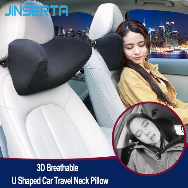 

jinserta u shaped car travel pillow neck pillow ease fatigue auto headrest lumbar support for car office home chair