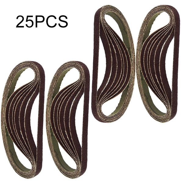 

25pcs/set 330 x 10mm air finger sander sadning belt 60/80/100/120 grit abrasive belt sanding band for wood soft metal polishing