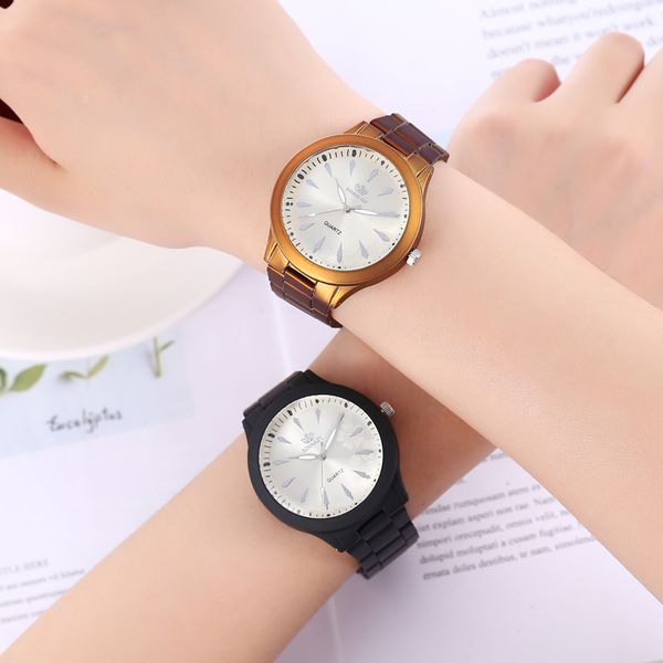 

women watches new fashion 6 colors strap stainless steel metal women's bracelet watches analog quartz clock gift relogio feminio, Slivery;brown