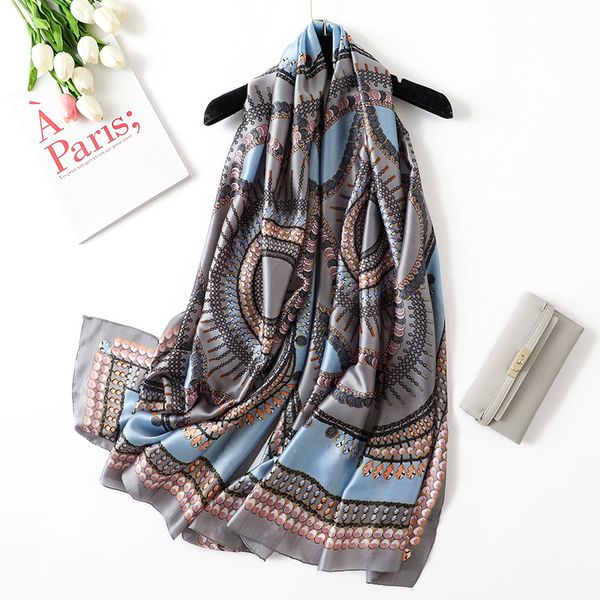 

spring silk scarf female winter luxury silk pearl round environmental protection warm women air conditioning shawl head scarf