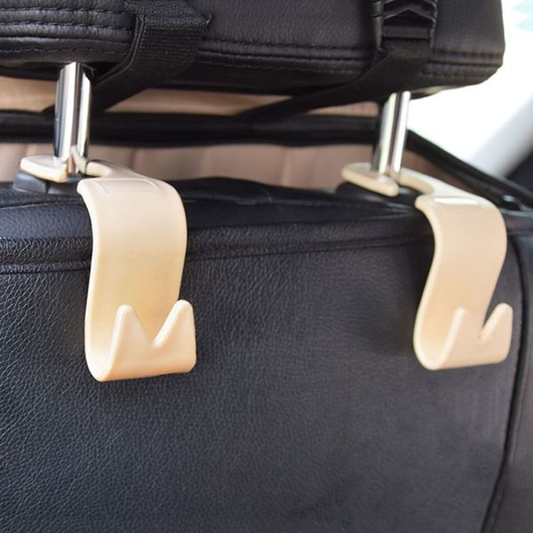 

4pcs/lot car suv back seat headrest hanger storage hooks for groceries bag handbag clips holder