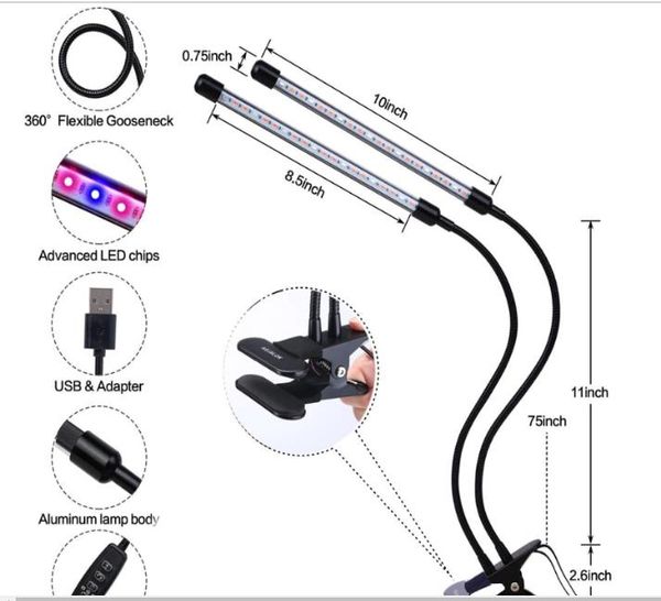 

led grow light 5v usb led plant lamps full spectrum phyto lamp for indoor vegetable flower seedling fito lampy