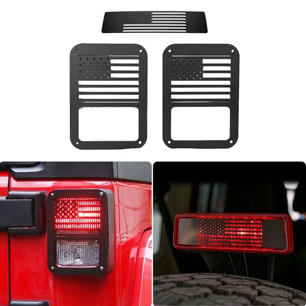 

tail light cover guards third brake light cover for 2007-2018 jk wrangler unlimited jku sahara rubicon sport willys 2/4 doo