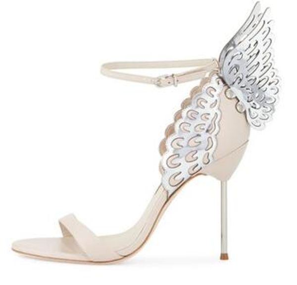 

women's leather leather heels, solid wing rivets decorated high heels, word with buckle, size: 34-42, naked color, Black