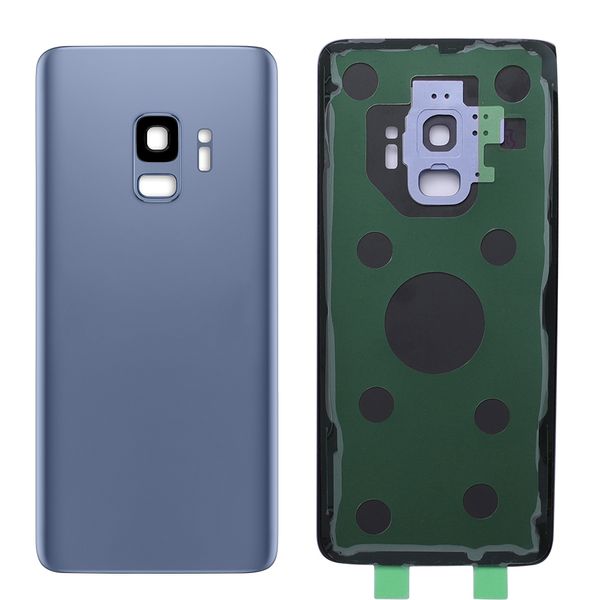 

50 шт. для samsung galaxy s9 + plus g965 sm-g965f задняя крышка батарейного отсека стекло корпус задняя дверь чехол + imei печать + объектив